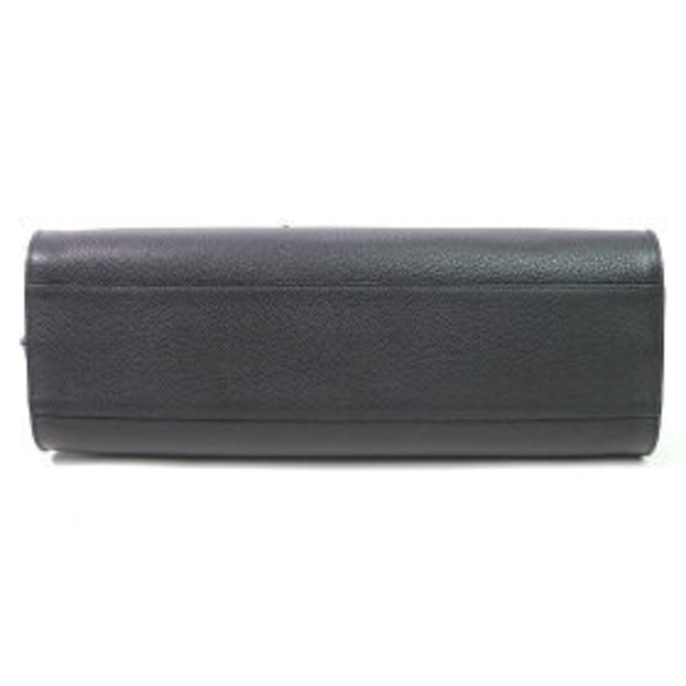 Saint Laurent Tote Grained Leather Bag de Shoulder Black Sac Thin Jour Souple - Picture 6 of 7